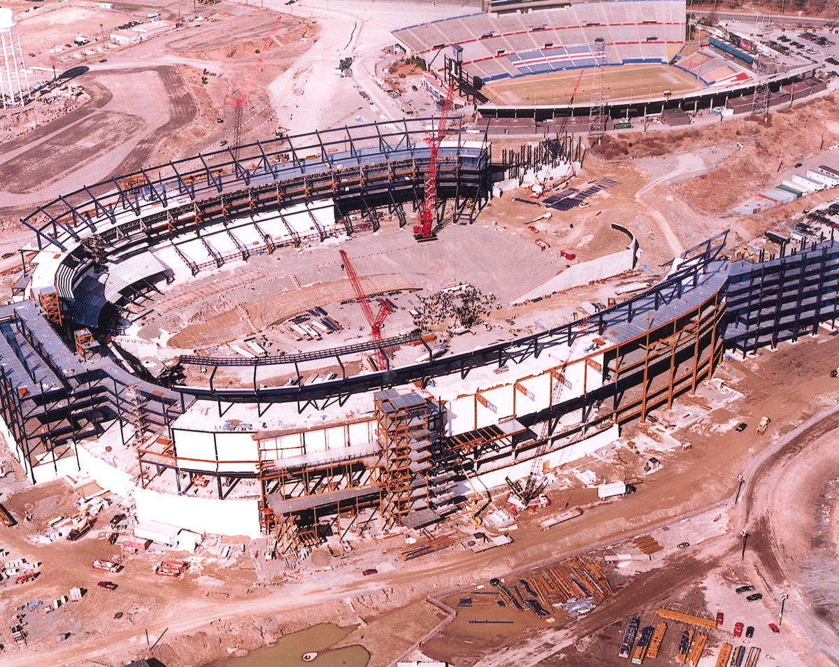 gillette stadium construction